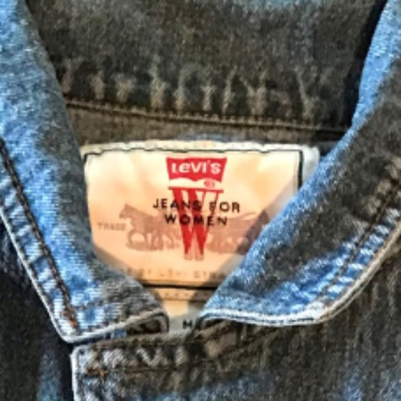 Upcycled Denim Vest, Size Medium: Painted Lake of the Ozarks Sleeveless Jacket - Picture 8 of 11